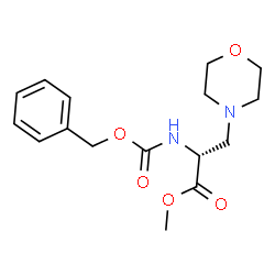 Methyl N-[(benzyloxy)carbonyl]-3-(4-morpholinyl)-D-alaninate结构式