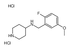 N-(2-Fluoro-5-methoxybenzyl)piperidin-4-amine dihydrochloride Structure