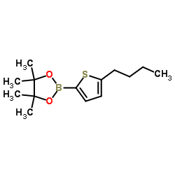 2-(5-butylthiophen-2-yl)-4,4,5,5-tetramethyl-1,3,2-dioxaborolane Structure