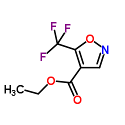 ethyl 5-(trifluoromethyl)isoxazole-4-carboxylate结构式