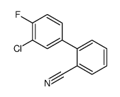 2-(3-chloro-4-fluorophenyl)benzonitrile structure