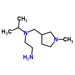 N-Isopropyl-N-[(1-methyl-3-pyrrolidinyl)methyl]-1,2-ethanediamine Structure