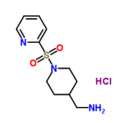 C-[1-(Pyridine-2-sulfonyl)-piperidin-4-yl]-Methylamine hydrochloride结构式