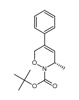 (S)-tert-butyl 3-methyl-5-(2-phenyl)-1,2-oxazine-2-carboxylate结构式