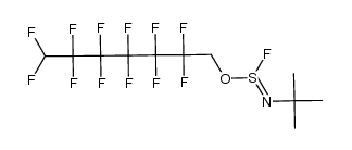 2,2,3,3,4,4,5,5,6,6,7,7-dodecafluoroheptyl tert-butylsulfofluoridoimidite Structure