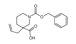 3-(2-丙烯-1-基)-1,3-哌啶二羧酸 1-(苯基甲基)酯结构式
