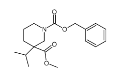 Methyl 1-Cbz-3-isopropylpiperidine-3-carboxylate structure