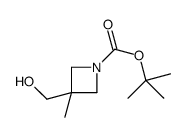 3-(羟基甲基)-3-甲基氮杂丁烷-1-羧酸叔丁酯结构式