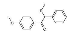 1-(4-methoxyphenyl)-2-(methylthio)-2-phenylethanone Structure