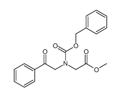 methyl N-((benzyloxy)carbonyl)-N-(2-oxo-2-phenylethyl)glycinate结构式