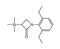1-(2,6-diethylphenyl)-3-trimethylsilylazetidin-2-one Structure