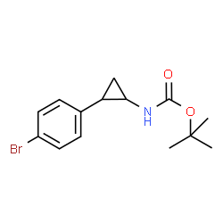 tert-butyl (2-(4-bromophenyl)cyclopropyl)carbamate structure