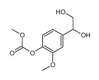 [4-(1,2-dihydroxyethyl)-2-methoxyphenyl] methyl carbonate Structure