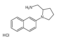 (1-naphthalen-2-ylpyrrolidin-2-yl)methanamine,hydrochloride结构式