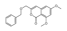 6,8-dimethoxy-3-(phenylmethoxymethyl)isochromen-1-one结构式