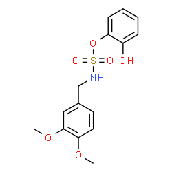 N-(3,4-DIMETHOXYBENZYL)2-HYDROXYPHENYLSULFAMATE结构式