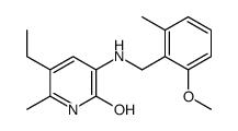 5-ethyl-3-[(2-methoxy-6-methylphenyl)methylamino]-6-methyl-1H-pyridin-2-one结构式