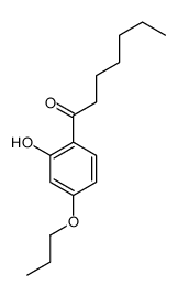 1-(2-hydroxy-4-propoxyphenyl)heptan-1-one结构式