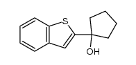 1-(benzo[b]thiophen-2-yl)cyclopentanol Structure