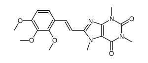 1,3,7-trimethyl-8-[2-(2,3,4-trimethoxyphenyl)ethenyl]purine-2,6-dione Structure