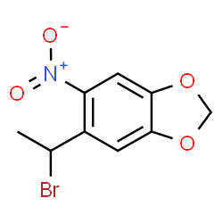 5-(1-Bromoethyl)-6-nitrobenzo[d][1,3]dioxole结构式