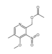 4-methoxy-5-methyl-3-nitro-2-pyridinemethanol acetate结构式