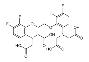 1,2-bis(2-amino-5,6-difluorophenoxy)ethane-N,N,N',N'-tetraacetic acid结构式