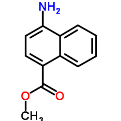 4-氨基萘-1-羧酸甲酯结构式