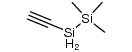 2-ethynyl-1,1,1-trimethyldisilane结构式