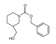 (3R)-3-羟甲基-1-哌啶甲酸苯基甲酯结构式