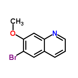 6-溴-7-甲氧基喹啉结构式