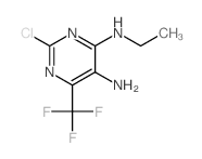 2-chloro-N-ethyl-6-(trifluoromethyl)pyrimidine-4,5-diamine structure