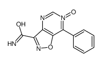 3-Carbamido-7-phenylisoxazolo(4,5-d)pyrimidine 6-N-oxide structure