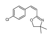 2-[(E)-2-(4-chlorophenyl)ethenyl]-4,4-dimethyl-5H-1,3-oxazole Structure