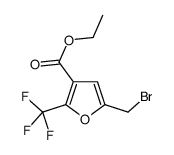 ethyl 5-(bromomethyl)-2-(trifluoromethyl)furan-3-carboxylate结构式