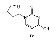 5-bromo-1-(oxolan-2-yl)pyrimidine-2,4-dione结构式
