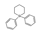 1,1-diphenylsilinane Structure