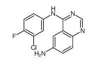 6-Amino-4-(3-chloro-4-fluoroanilino)quinazoline Structure