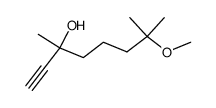 3,7-DIMETHYL-7-METHOXY-1-OCTYN-3-OL Structure