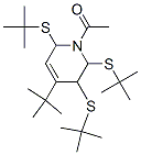 1-Acetyl-4-tert-butyl-2,3,6-tris(tert-butylthio)-1,2,3,6-tetrahydropyridine Structure