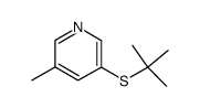 3-(tert-Butylthio)-5-methylpyridine结构式