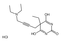 diethyl-[4-(5-ethyl-2,4,6-trioxo-1,3-diazinan-5-yl)but-2-ynyl]azanium,chloride结构式