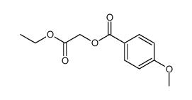 O-(4-Methoxy-benzoyl)-glykolsaeure-ethylester结构式