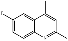 6-FLUORO-2,4-DIMETHYLQUINOLINE Structure