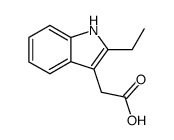 1H-Indole-3-aceticacid,2-ethyl-(9CI)结构式