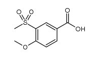 3-甲砜基-4-甲氧基苯甲酸结构式