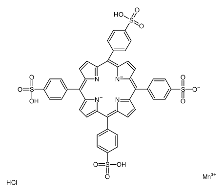 5,10,15,20-TETRAKIS(4-SULFONATOPHENYL)-21H,23H-PORPHINE MANGANESE(III) CHLORIDE structure