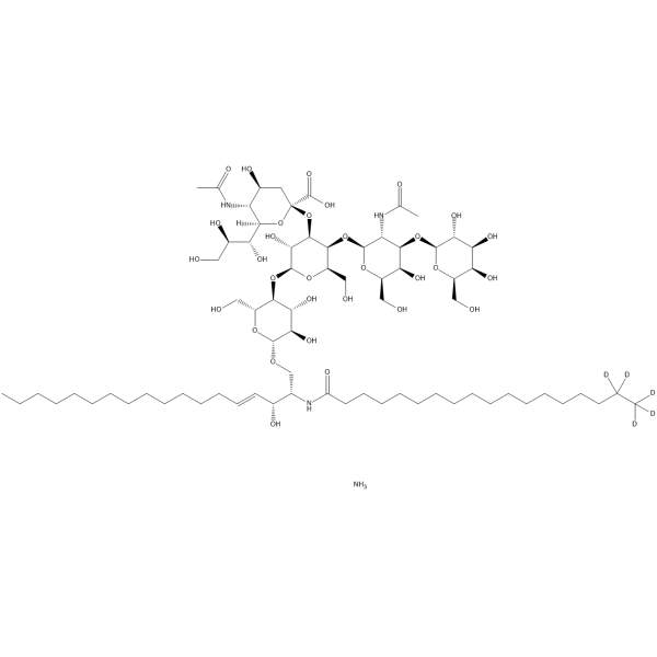 C18:0 GM1 Ganglioside-d5 ammonium Structure