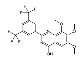 4(1H)-Quinazolinone,2-[3,5-bis(trifluoromethyl)phenyl]-6,7,8-trimethoxy- (9CI) Structure