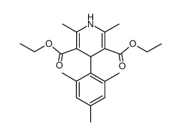 2,6-dimethyl-4-(2,4,6-trimethyl-phenyl)-1,4-dihydro-pyridine-3,5-dicarboxylic acid diethyl ester Structure